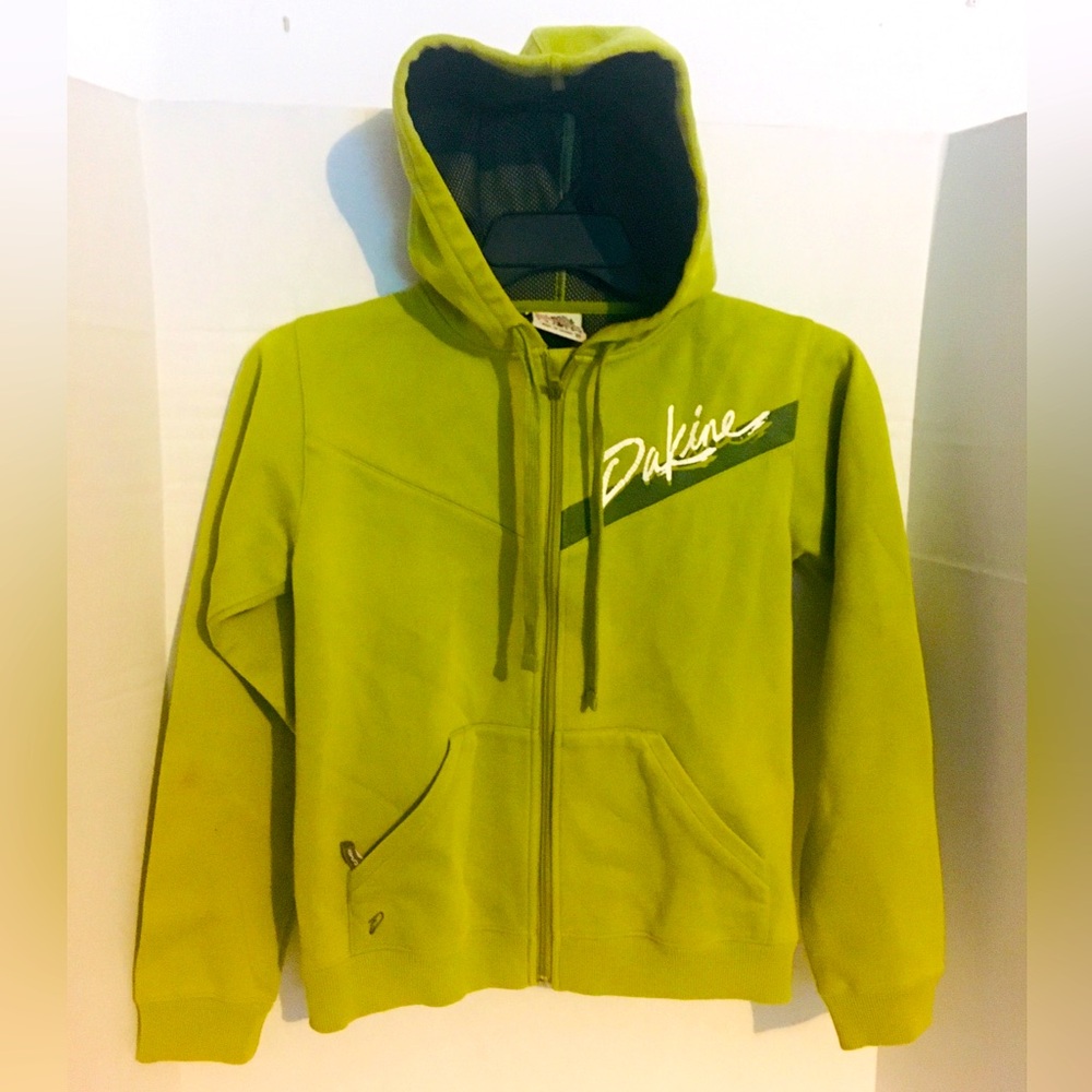 DaKine Green Jacket with Hood/Hoodie - Vintage Size Medium